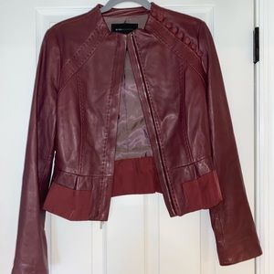 Mauve BCBG Maxazria Leather Jacket